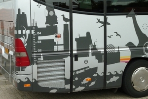 Graffiti toeristenbus
