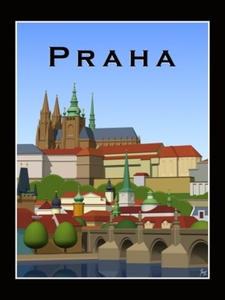 Postcard 05 praha poster