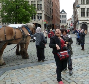 Op de gevoelige plaat met stadspaard