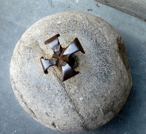 Dekoratieve steen aan Plantijn museum