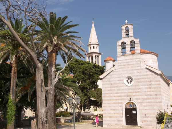 Montenegro, Budva, Othodoxe en katholieke kerk