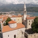 Montenegro, Zicht op Budva, oude stad en gebergte