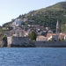 Montenegro, Zicht op Budva vanuit de zee