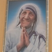 Albanie, Skadar, kathedraal met portret Moeder Teresa