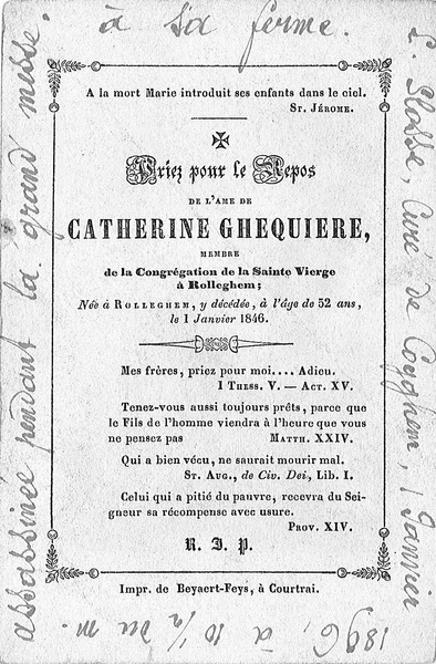 bidprentje catherine ghequiere slosse