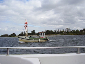 met de boot van Schnaprode naar Kloster op het eiland Hiddensee