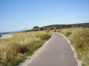 langs de zee terug naar Kloster