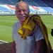 Kees in het stadion van Heerenveen