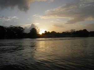 zonsopgang tijdens onze rondvaart in Tortuguerro