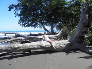 aan strand Cahuita