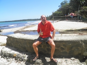 aan ingang natuurpark Cahuita