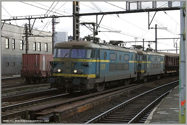 NMBS HLE 2629-2630 Antwerpen B 15-01-2004