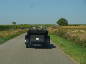 Landelijk touren in een Rolls