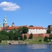 3A Krakau, Wawel-heuvel aan de Wisła, met links de kathedraal