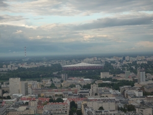 4 Warschau, Cultuurpaleis, zicht vanaf 30e verdieping, _P1130248