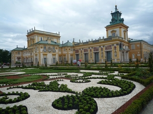 4 Warschau, Wilanów paleis, koninklijke zomerresidentie, tuinen 