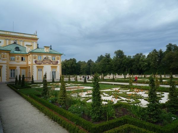 4 Warschau, Wilanów paleis, koninklijke zomerresidentie, tuinen 