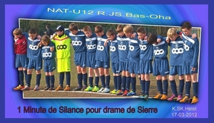 1une minute de silance