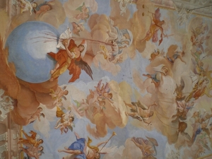 Prachtige plafondschildering
