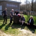 Pitstop aan pompstation(let op lege fles)