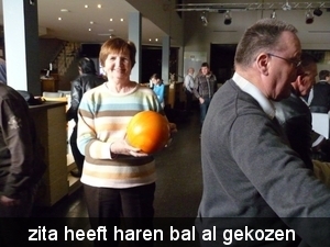 Zita heeft de bal al