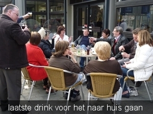 nog eens een terras  doen voor het naar huis gaan