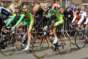 Ronde Van Vlaanderen-Doortocht aan Wielermuseum-Roeselare