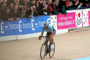 PARIJS-ROUBAIX-Aankomst Velodrome Roubaix