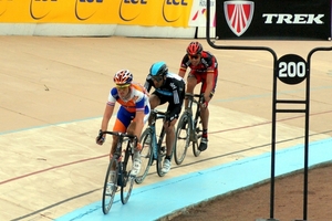 PARIJS-ROUBAIX-Aankomst Velodrome Roubaix