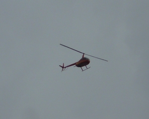 Met de helicopter naar de match???