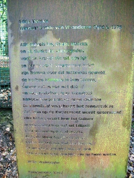 112-Odeplaat aan Eddy Merckx