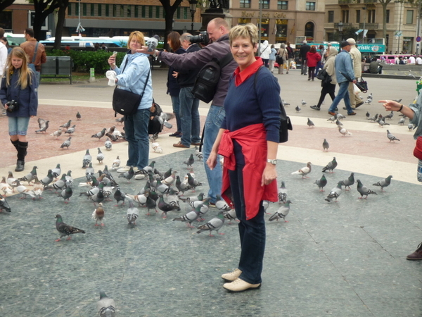 Gerda en haar duiven !