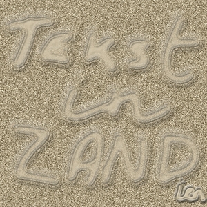 les 269 tekst in zand