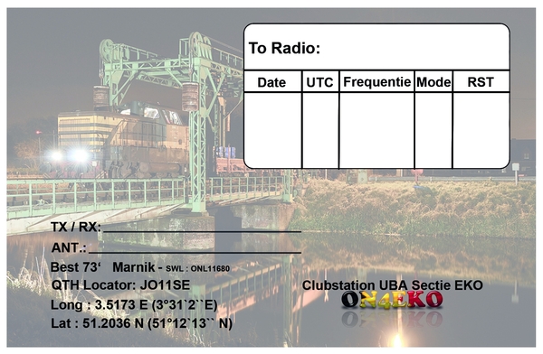 QSL template Achterkant