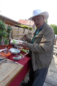 Vake aan het buffet.