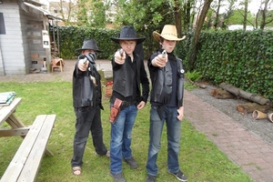 Drie gevaarlijke cowboys Ruben, Lander en Jonas