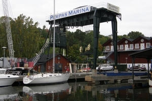 Klaar voor de winterberging in Pampas Marina Solna