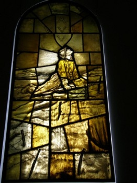 militair glas en lood raam