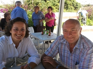 Jos onze reisleider en de Portugese organisatrice