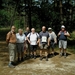 in de naaldbossen