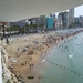 zicht op strand vanop plaza del castell