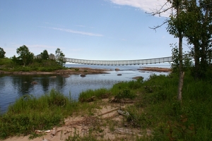 Rivire Sault-au-Mouton mondt uit in St-laurent