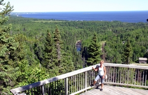 prachtig zicht over Lac Saint-Jean