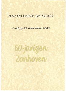 Menu 60 jarigen De Kluis 1