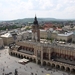 Krakau,  Luchtfoto vande Grote Markt (Rynek Glowny)