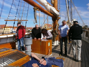 Finn, Ronny, Linda en Erling