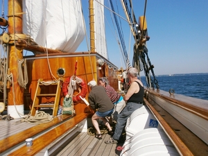 Benny en Linda hijsen .