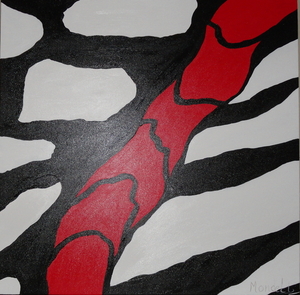 80/80cm koe,zebra&giraf