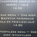 Menu van Bompa