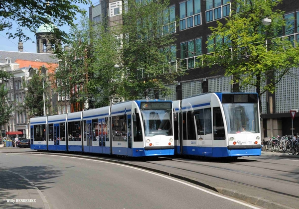 GVB 2051 & 2006 Nieuwezijds Voorburgwal AMSTERDAM 20150822